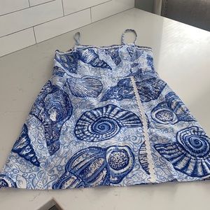 Lilly Pulitzer blue seashell romper - size 4